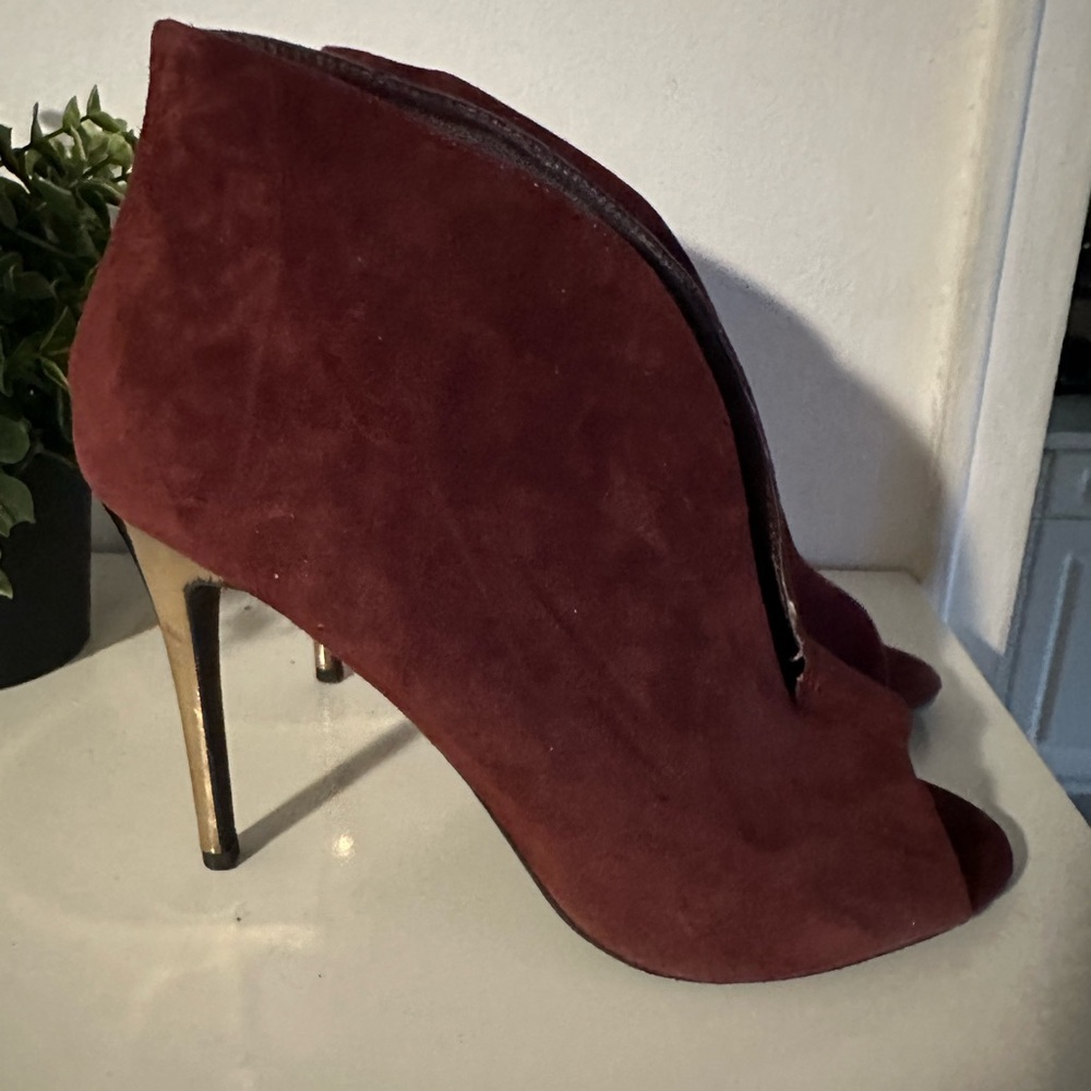 Suede booties